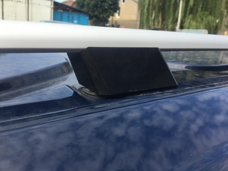 Купить Рейлинги Skyport (2 шт, серый мат) Короткая база для Ford Custom 2013-2022 гг