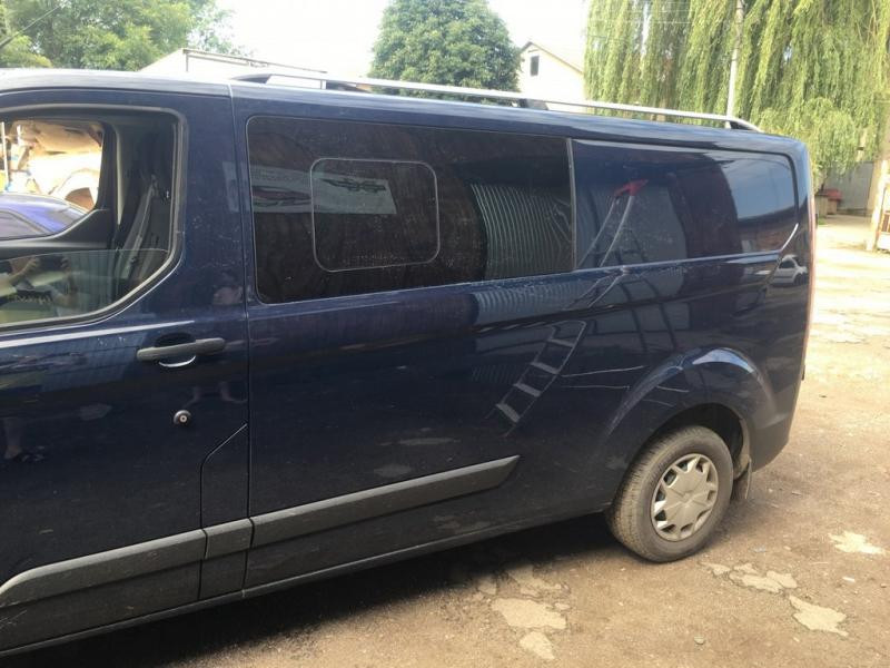 Купить Рейлинги Skyport (2 шт, серый мат) Короткая база для Ford Custom 2013-2022 гг