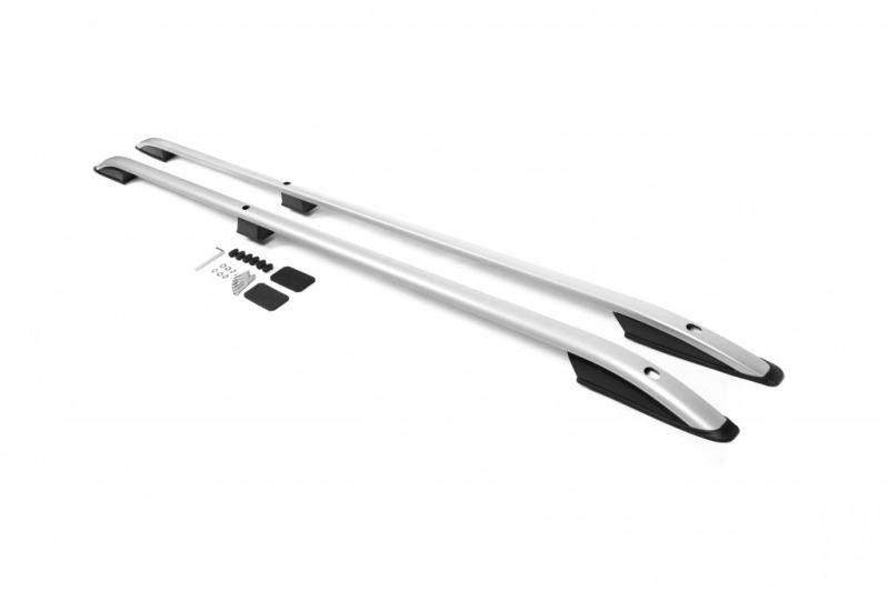 Купити Рейлінги Skyport (2 шт, сірий мат) Довга база для Ford Custom 2013-2022 рр