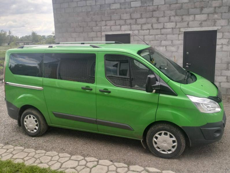 Купити Рейлінги Хром Довга, пластикові ніжки для Ford Custom 2013-2022 рр