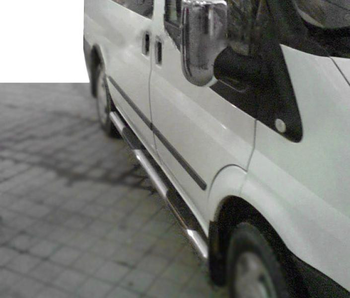 Купить Боковые трубы (2 шт., нерж.) L1 (Regular) для Ford Transit 2014- гг