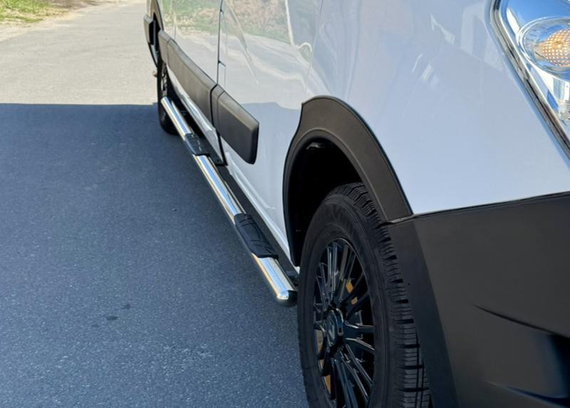 Купить Боковые трубы BB002 (2 шт., нерж.) Длинная база для Renault Master 2011-2023 гг