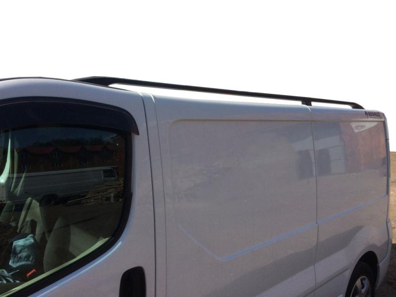 Купити Рейлінги чорні Довга, чавунні ніжки для Renault Trafic 2001-2015 рр