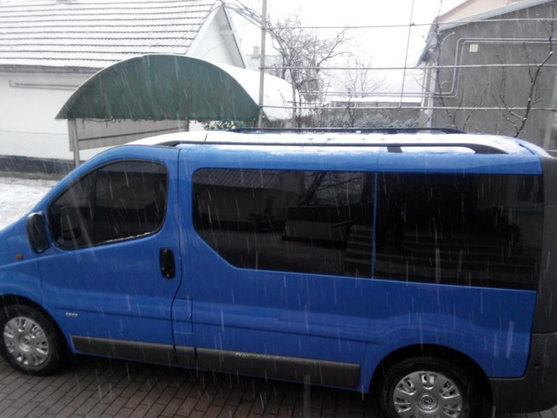 Купити Рейлінги чорні Довга, чавунні ніжки для Renault Trafic 2001-2015 рр