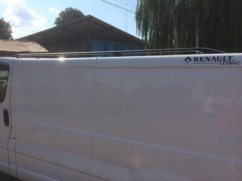 Купити Рейлінги чорні Довга, чавунні ніжки для Renault Trafic 2001-2015 рр