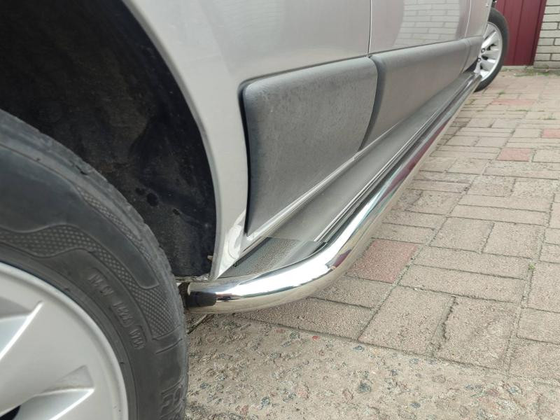 Купить Боковые пороги Premium (2 шт, нерж) 60 мм, длинная база для Nissan NV300/Primastar 2016-гг