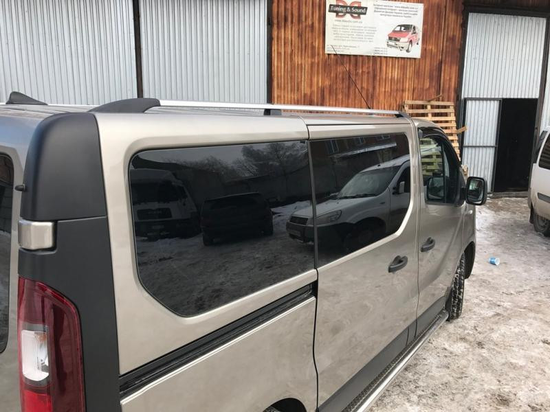 Купити Рейлінги Хром Довга база, пластикові ніжки для Fiat Talento 2016- рр