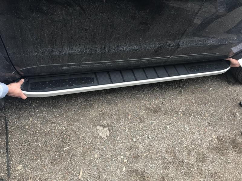 Купить Боковые пороги Tayga V2 (2 шт., алюминий) для Volkswagen Amarok 2010-2022 гг