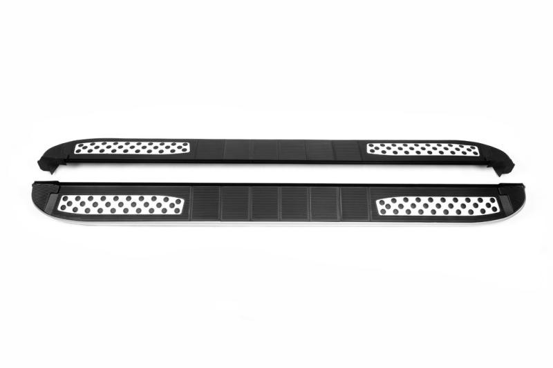 Купить Боковые пороги Tayga V2 (2 шт., алюминий) для Volkswagen Amarok 2010-2022 гг