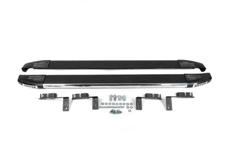 Купити Бокові пороги Omsa Black (2 шт., алюм.) для Peugeot Bipper