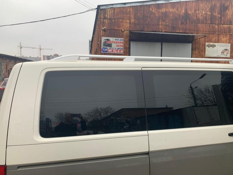 Купить Рейлинги Skyport (белые) Короткая база для Volkswagen T6