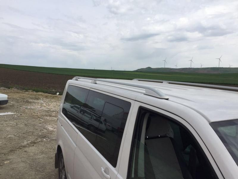 Купить Рейлинги Skyport (белые) Короткая база для Volkswagen T6