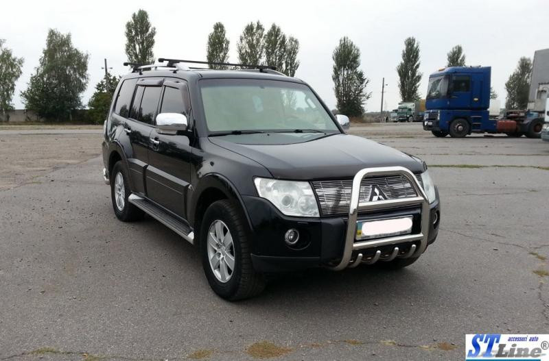 Купити Кенгурятник QT011 (нерж.) для Mitsubishi Pajero Wagon IV
