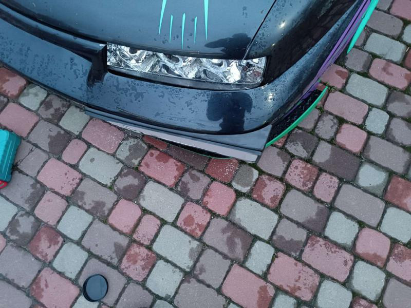 Купить Подставка под номер на край бампера (пластик) Черный мат