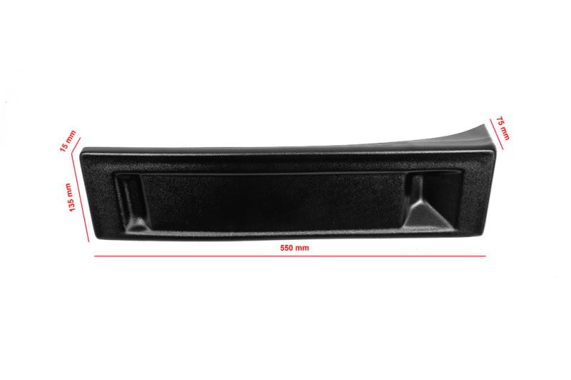 Купить Подставка под номер на край бампера (пластик) Черный мат