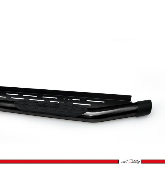 Купить Боковые пороги Almazon Black 76mm (2 шт., метал) для Mercedes X class