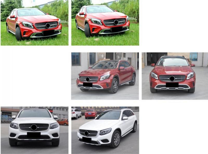 Купити Передня решітка Diamond Silver (2014-2016) для Mercedes GLA X156 рр