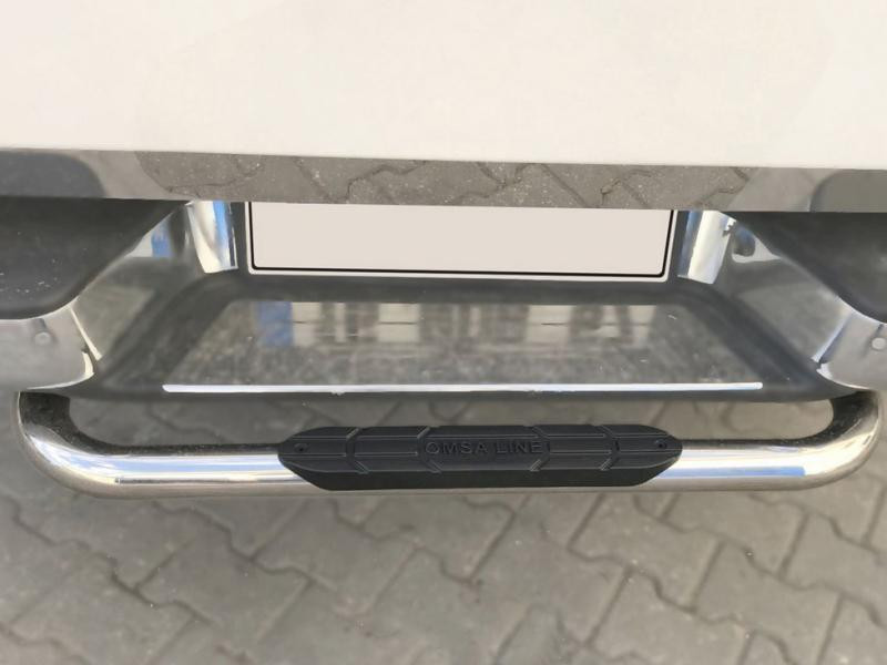 Купить Задняя защита Omsa (нерж) 76 мм для Nissan Navara/NP300 2016- гг