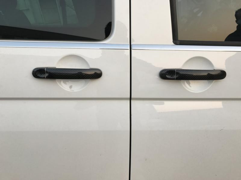 Купити Накладки на ручки (натуральний карбон) 3 ручки для Volkswagen T6