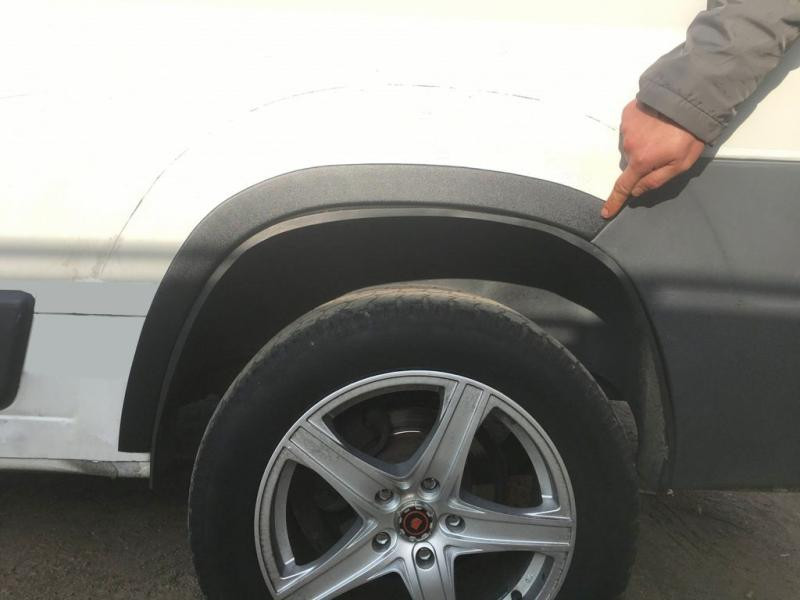 Купить Накладки на арки (4 шт, черные) Металлические для Peugeot Boxer 2006-2025 гг