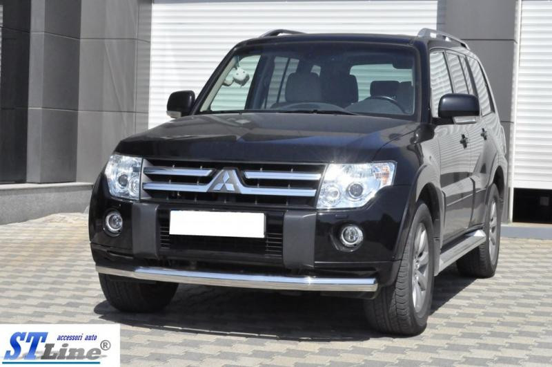 Купить Передняя защита ST008 (нерж.) для Mitsubishi Pajero Wagon III