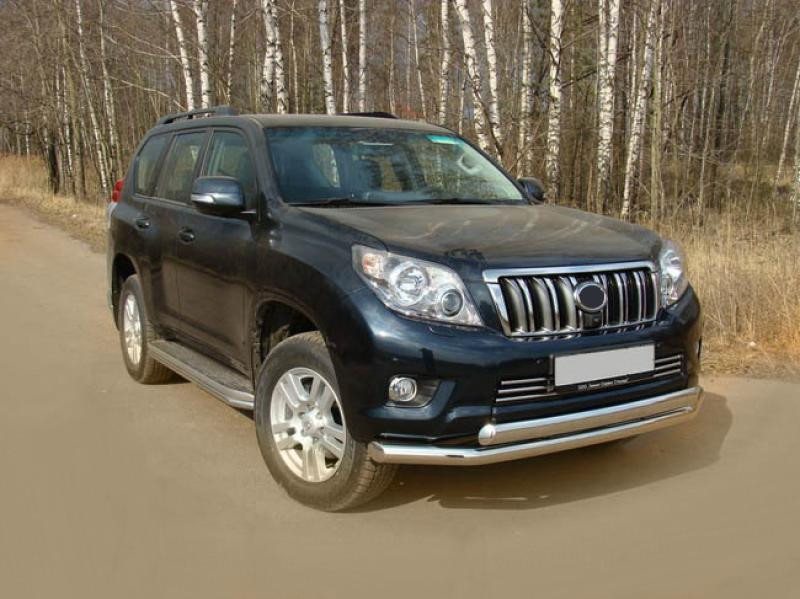 Купить Передняя защита ST014 (нерж) 60/42 мм для Toyota Land Cruiser Prado 150