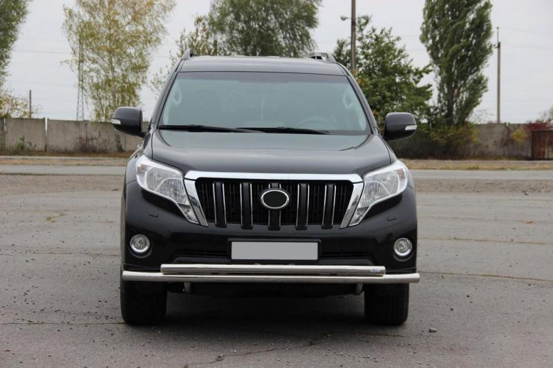 Купить Передняя защита ST014 (нерж) 70/42 мм для Toyota Land Cruiser Prado 150