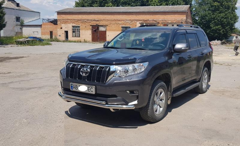 Купить Передняя защита ST014 (нерж) 70/42 мм для Toyota Land Cruiser Prado 150