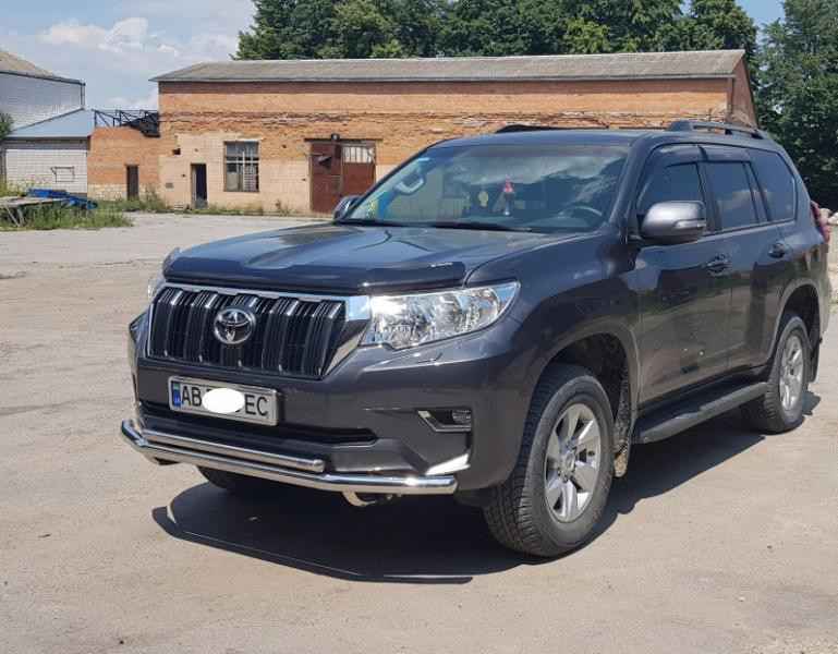 Купить Передняя защита ST014 (нерж) 70/42 мм для Toyota Land Cruiser Prado 150
