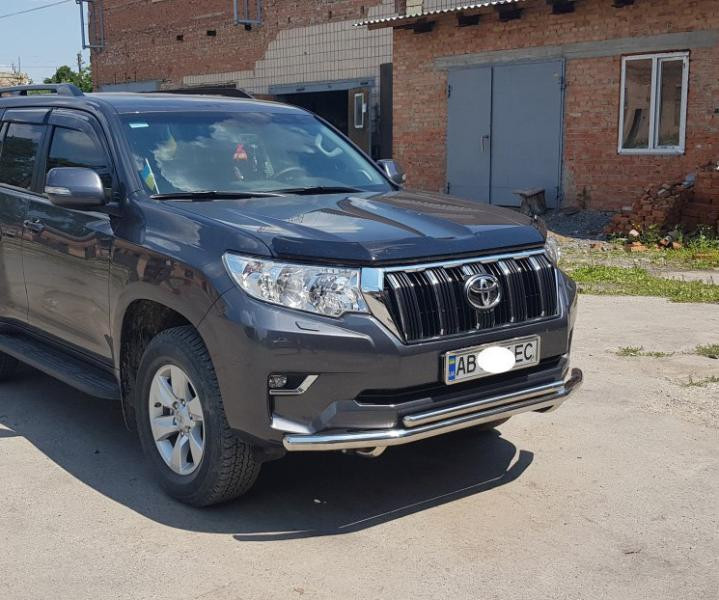 Купить Передняя защита ST014 (нерж) 70/42 мм для Toyota Land Cruiser Prado 150