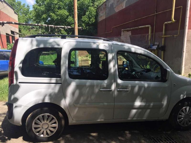 Купити Рейлінги чорні Максі база, Чавунні ніжки для Renault Kangoo 2008-2020 рр