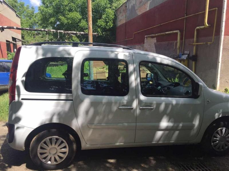 Купити Рейлінги чорні Максі база, Чавунні ніжки для Renault Kangoo 2008-2020 рр