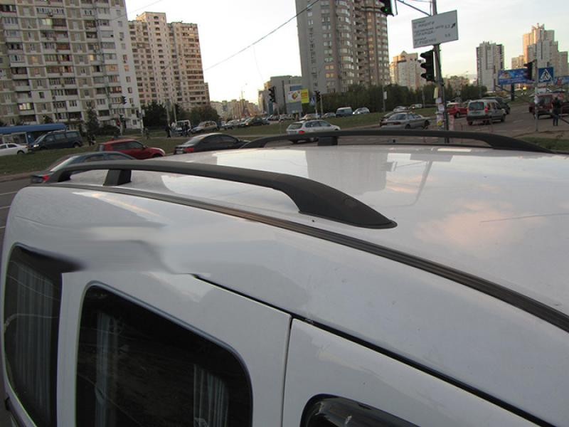 Купити Рейлінги чорні Максі база, Чавунні ніжки для Renault Kangoo 2008-2020 рр