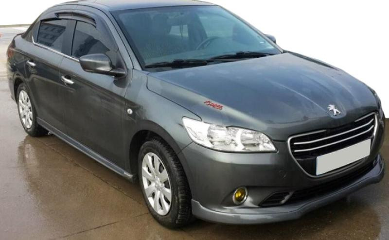 Купити Бокові пороги 2012-2017 (під фарбування) для Peugeot 301