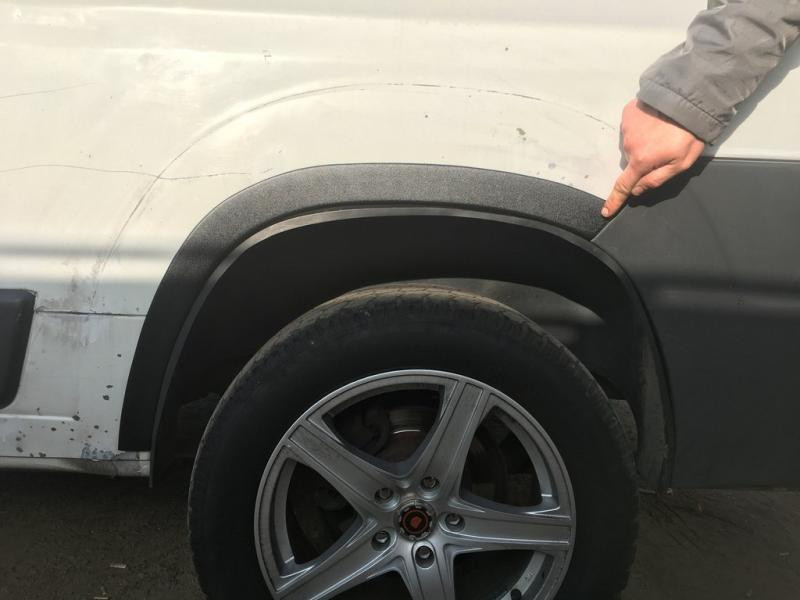 Купить Накладки на арки (4 шт, черные) ABS-пластик (2006-2014) для Peugeot Boxer