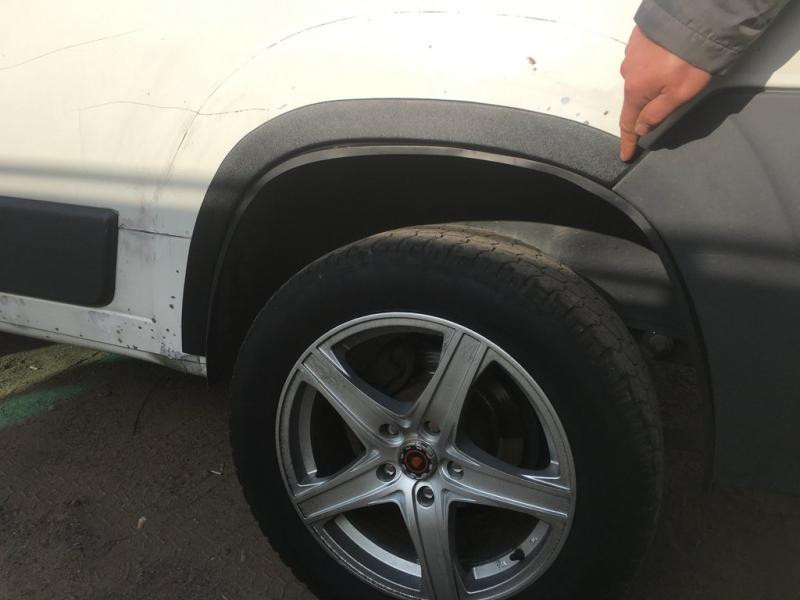 Купить Накладки на арки (4 шт, черные) ABS-пластик (2006-2014) для Peugeot Boxer