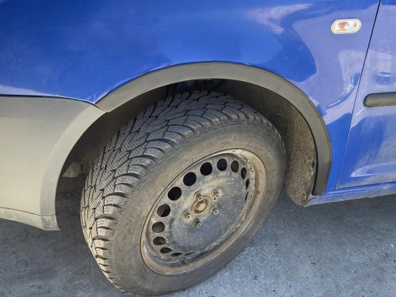 Купить Накладки на арки (черный мат) Короткая база, 1 сдвижная дверь (пластик) для Volkswagen Caddy 2004-2010 гг