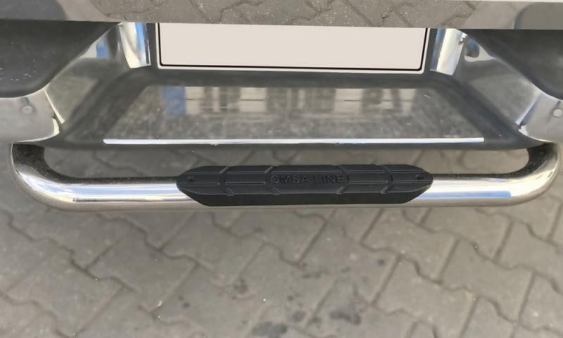 Купить Задняя защита Omsa (нержавейка) 70мм для Mercedes X class