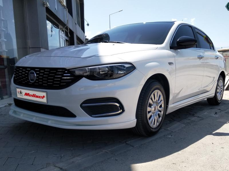 Купить Передняя накладка на бампер (2016-2021, под покраску) для Fiat Tipo 2016- гг