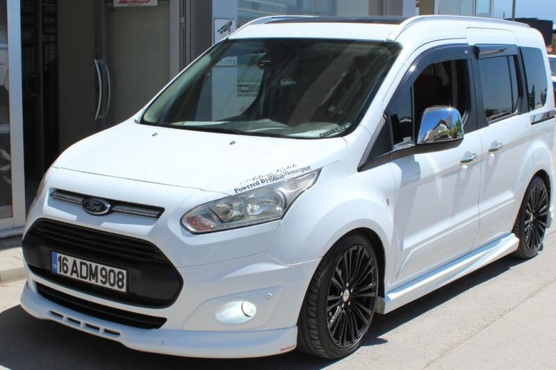 Купить Накладка на передний бампер (под покраску) для Ford Connect 2014-2021 гг