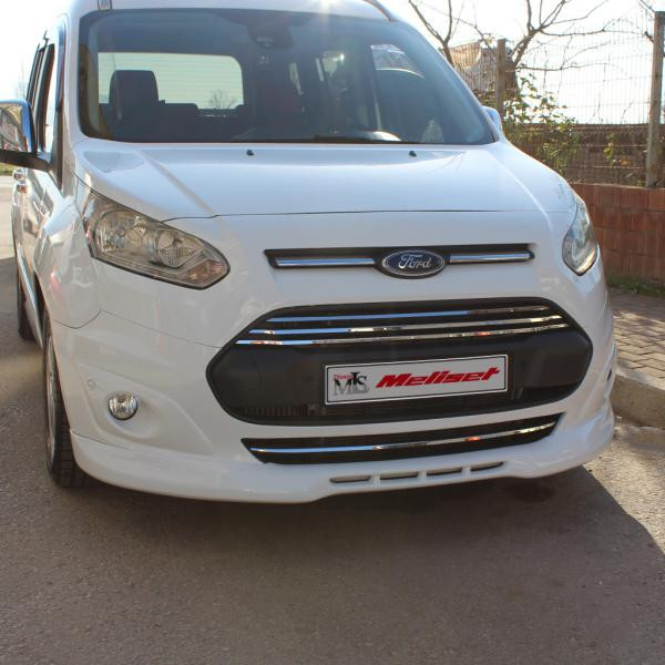 Купить Накладка на передний бампер (под покраску) для Ford Connect 2014-2021 гг