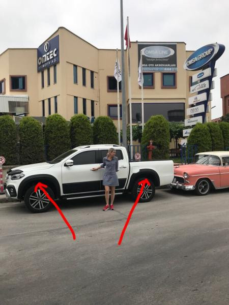 Купити Розширювачі колісних арок (під фарбування) для Mercedes X class