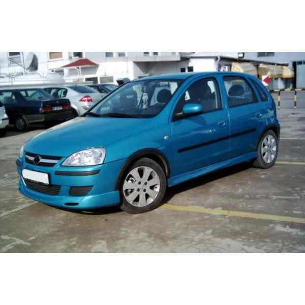 Купить Боковые юбки (под покраску) для Opel Corsa C 2000- гг