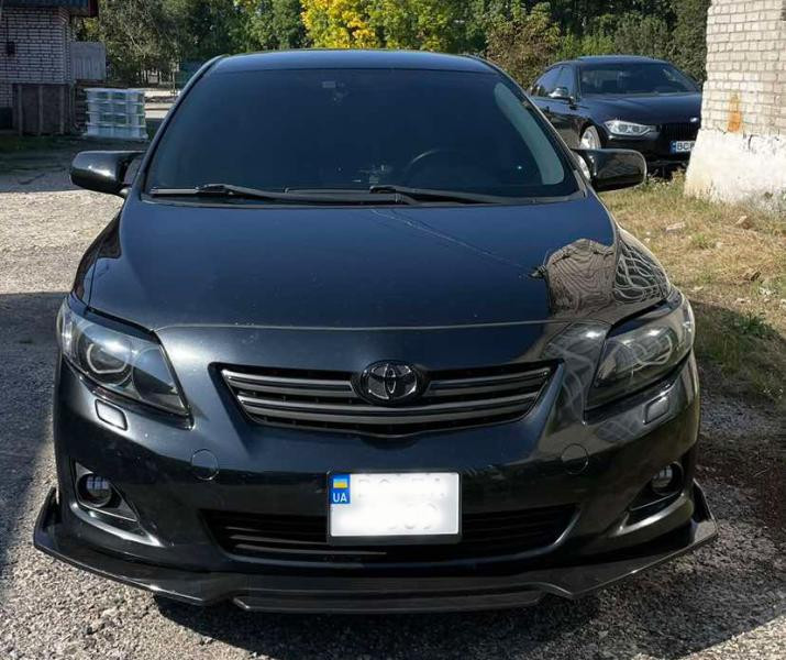 Купити Накладка на передній бампер (під фарбування) для Toyota Corolla 2007-2013 рр