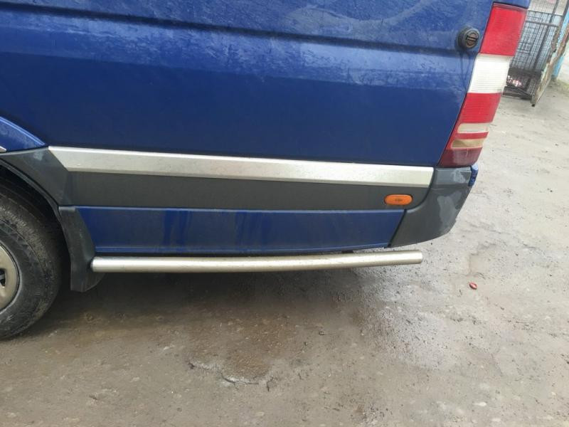 Купить Боковые трубы за задним колесом (2 шт, нерж) ExtraLong база, 70мм для Mercedes Sprinter W907/W910 2018- гг