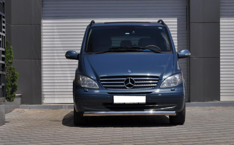 Купить Губа нижняя ST008 (нерж) 2010-2015, 60мм для Mercedes Vito W639