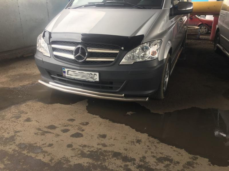 Купить Губа нижняя ST014 (нерж) 2010-2015, 60 -2025 42мм для Mercedes Vito W639