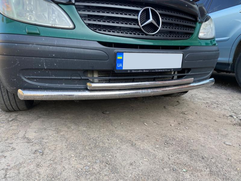 Купить Губа нижняя ST014 (нерж) 2010-2015, 60 -2025 42мм для Mercedes Vito W639