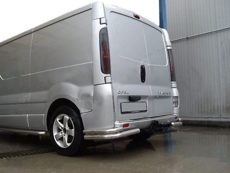 Купить Задние уголки AK003-Double (нерж) для Renault Trafic 2001-2015 гг