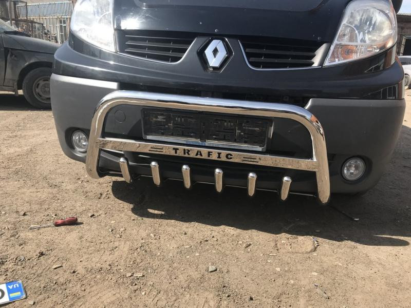 Купить Кенгурятник WT003-4 (нерж.) С надписью для Renault Trafic 2001-2015 гг